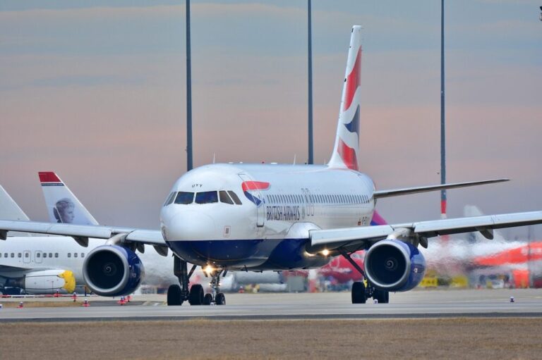 オーストラリアへ向かう飛行機